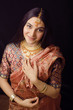 sweet indian girl in sari