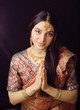 sweet indian girl in sari