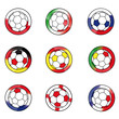 Fußball Nationen Collage