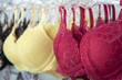 Yellow and red bra