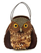 Owl imitation leather tote