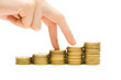 Economics growth concept - profit goes up