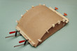Gluing the arch of hardboard with the use of  forms