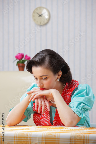 Photo: housewife sad housewife sad