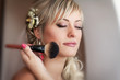 Beautiful bride in wedding day In bridal dress. newlywed woman