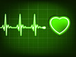 Green heart beat. Ekg graph. EPS 8
