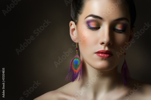 Photo: colorful makeup colorful makeup