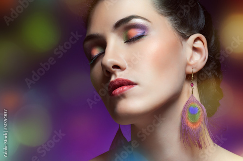 Photo: colorful makeup colorful makeup