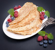Pfannkuchen, Beeren