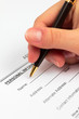 Signing contract