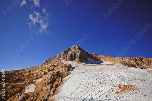 Photo: Mount Fisht and glacier, Caucasus National Park, Caucasus, Russi Mount Fisht and glacier, Caucasus National Park, Caucasus, Russi