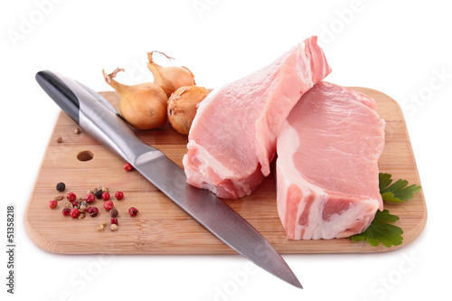 Photo: raw meat on board raw meat on board