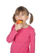 Foto: Mädchen ißt Apfel Mädchen ißt Apfel