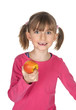 Foto: Mädchen ißt Apfel Mädchen ißt Apfel