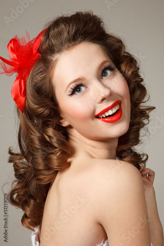 Photo: Retro style Pin-up girl Retro style Pin-up girl