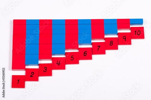 Photo: Montessori Number Rods (Educational Material) Montessori Number Rods (Educational Material)