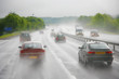 Photo: afternoon shower on a highway afternoon shower on a highway