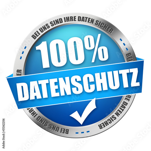 Illustration: 100% Datenschutz 100% Datenschutz
