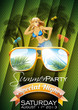 Vector Summer Beach Party Flye...