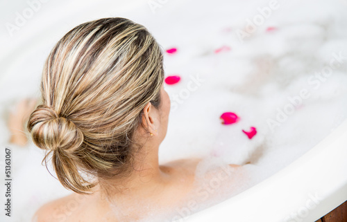Photo: Woman in a bathtub Woman in a bathtub