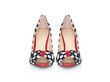 Peeptoes schwarz weiss rot Collage 2