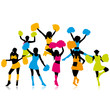 Vector: Color Cheerleaders Color Cheerleaders