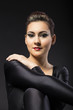 portrait einer jungen sportlichen frau