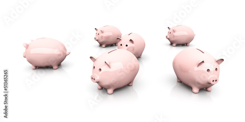 Illustration: Sparschweine Sparschweine