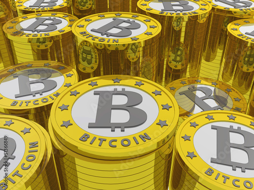 Illustration: bitcoins background bitcoins background