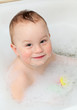 child enjoying bath