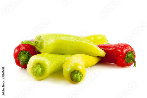 Photo: Paprika (pepper) isolated on a white background Paprika (pepper) isolated on a white background