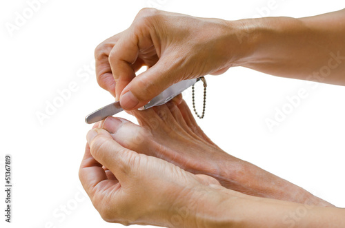 Photo: Nail file foot. Nail file foot.
