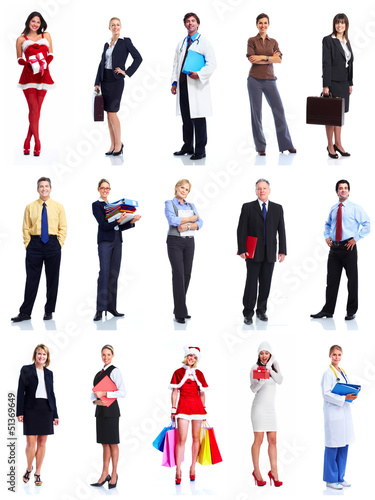 Photo: Group of business people. Group of business people.