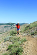 Summer hiking in the mountains.