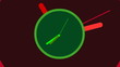 Wristwatch colored - animation of  watches that run in the loop