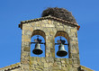 Bell tower and stork nests