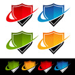 Swoosh Shield Icons