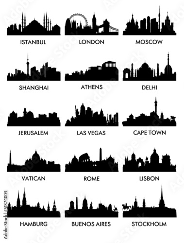 Vector: Сity silhouette vector3(15) Сity silhouette vector3(15)