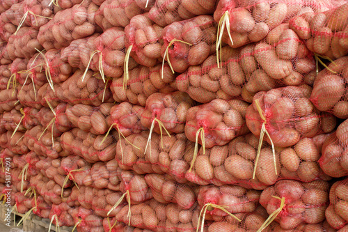Photo: Stockpile of potatoes Stockpile of potatoes