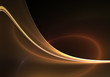 Awesome abstract gold wave on dark background