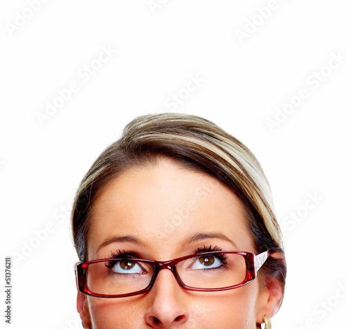 Photo: Business woman eyes. Business woman eyes.