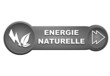 Vektor: énergie naturelle sur bouton gris énergie naturelle sur bouton gris