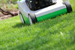Mowing the lawn