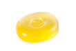 Yellow candy isolated on a white background