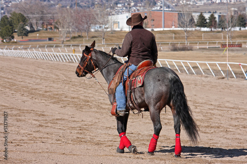 Photo: cowboy on horse cowboy on horse