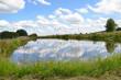 Teich See Sommer himmel