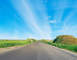 asphalt in the countryside