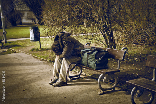 Photo: homeless man homeless man