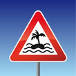 Schild Achtung Palmeninsel