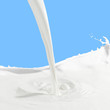 Pouring milk splash